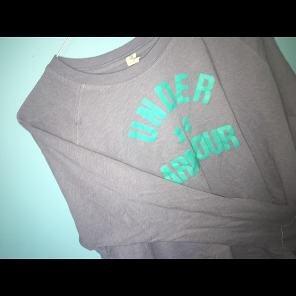 Under Armour grey and teal long sleeve small🤍💚💙 - Picture 5 of 7